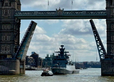German Warship Sails Through London Playing Darth Vader Song - Global News