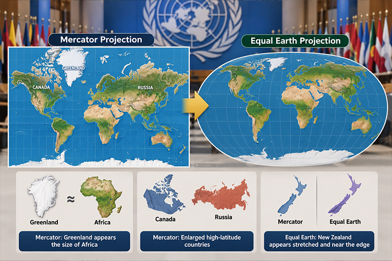 Mercator vs. Equal Earth: A New View of the World - Science